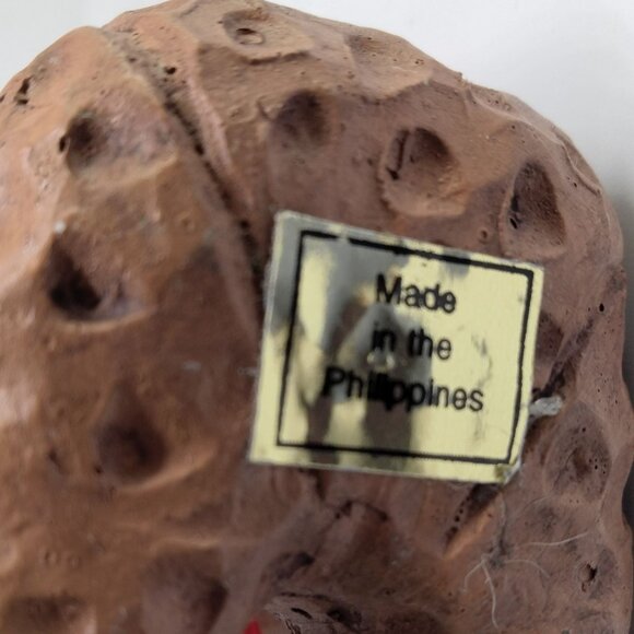 Teddy Bear Christmas Ornament Rustic Cottage Cabin Lodge Brown Red Ribbon Bow - Picture 8 of 8